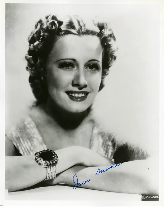Irene Dunne autograph