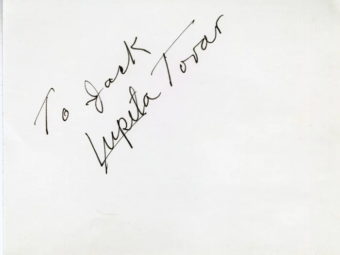 Lupita Tovar autograph