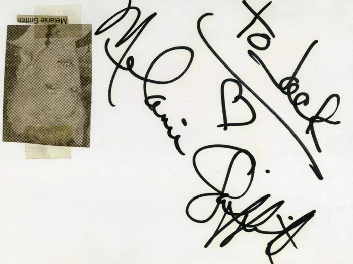 Melanie Griffith autograph