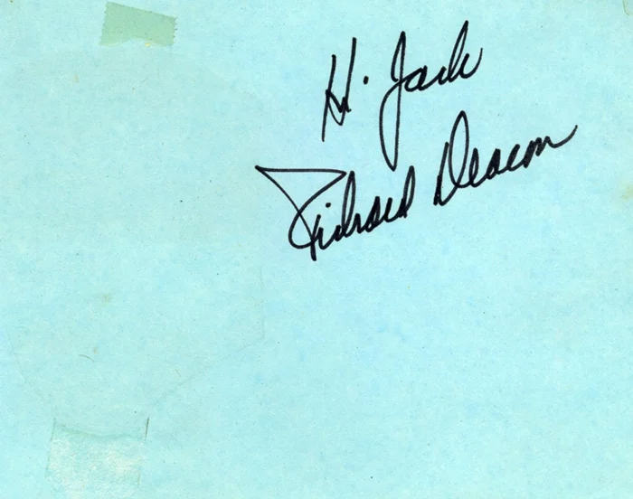 Richard Deacon autograph