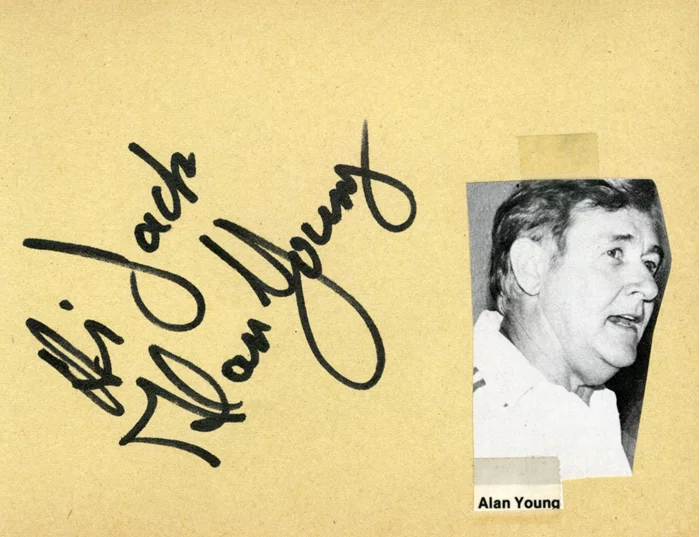 Alan Young autograph