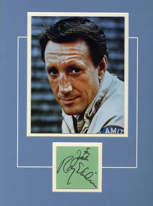 Roy Scheider autograph
