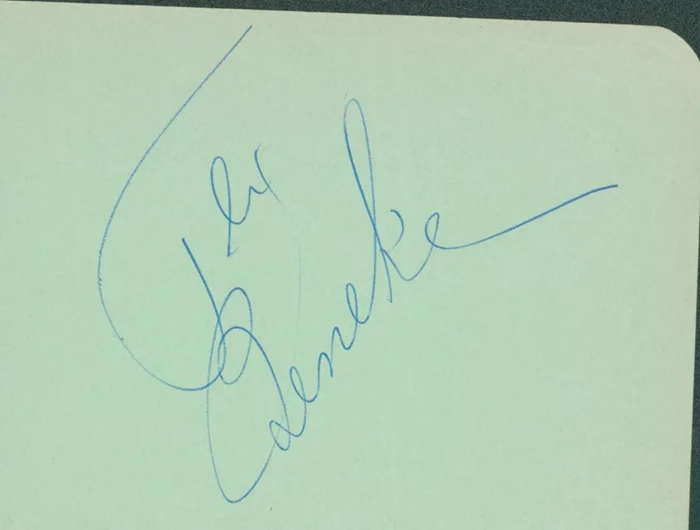 Tex Beneke autograph