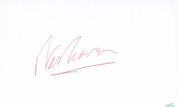 Wes Craven autograph