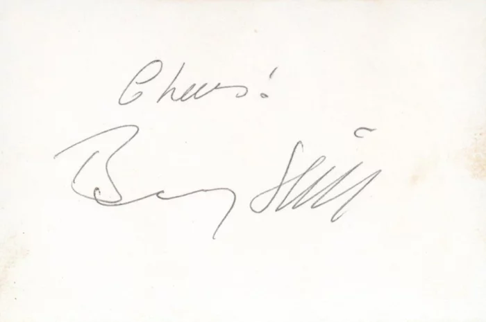 Benny Hill autograph