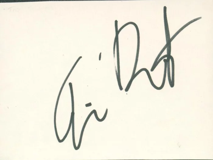 Tim Burton autograph