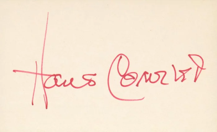 Hans Conreid autograph