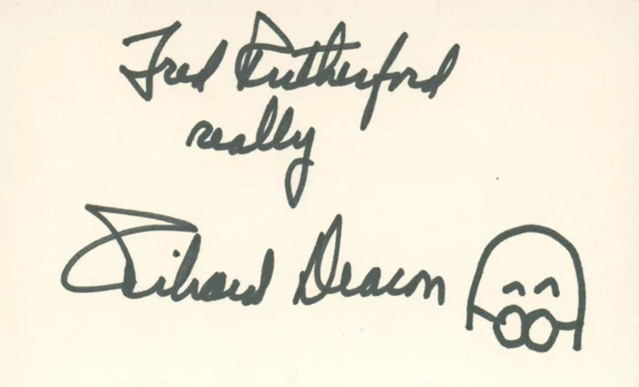 Richard Deacon autograph