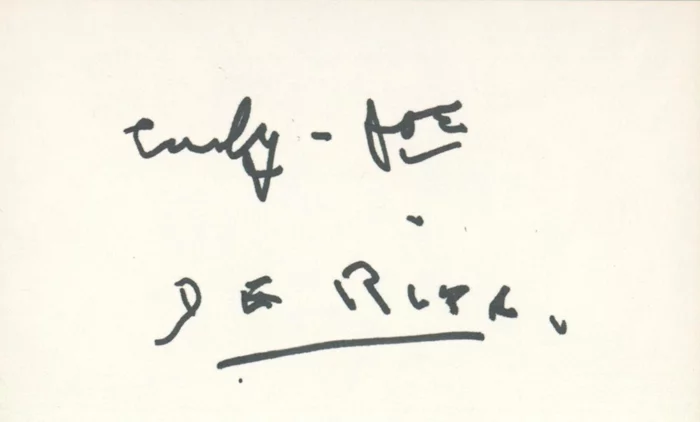 Curly Joe DeRita autograph