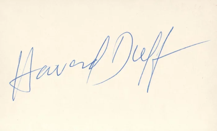 Howard Duff autograph