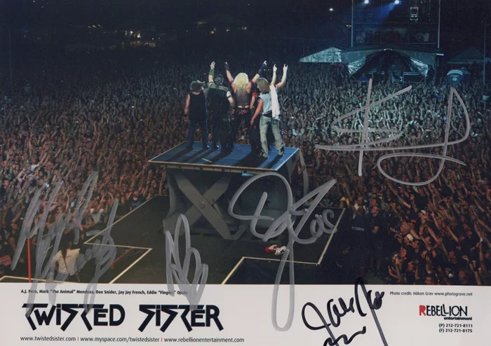 Twisted Sister autograph