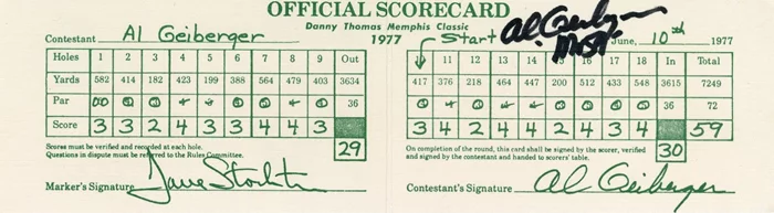 Al Geiberger autograph