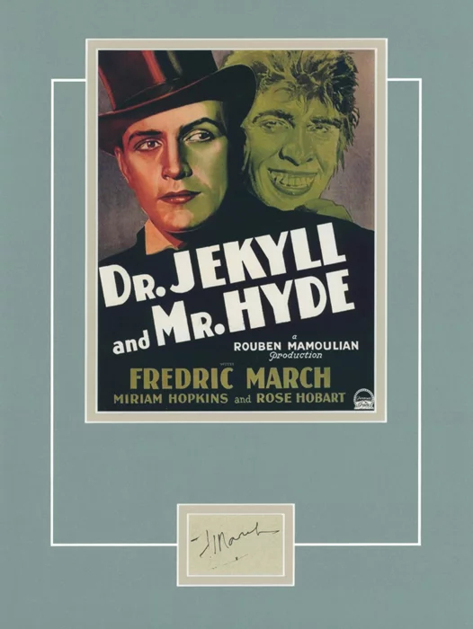 Fredric March autograph
