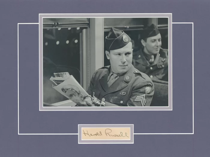 Harold Russell autograph