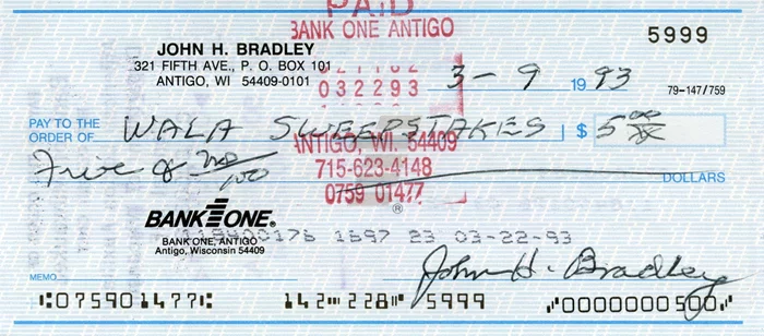 John Bradley autograph