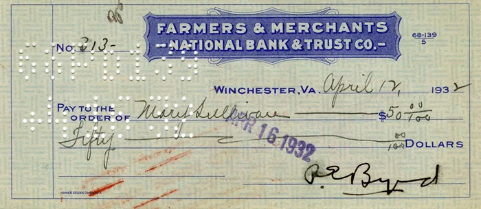 Richard E. Byrd autograph