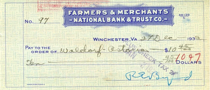 Richard E. Byrd autograph