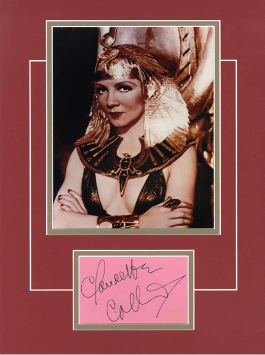 Claudette Colbert autograph