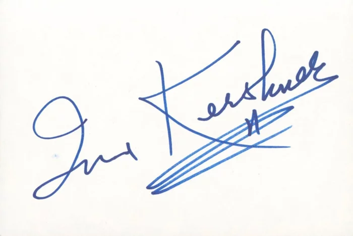 Irvin Kershner autograph