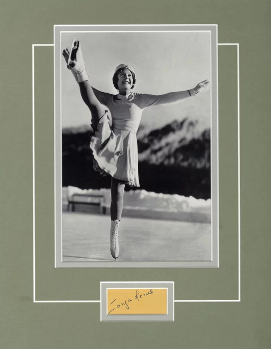 Sonja Henie autograph