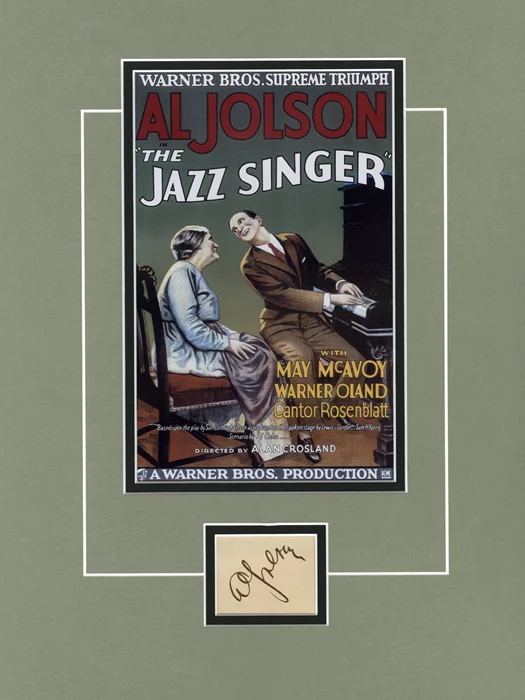 Al Jolson autograph