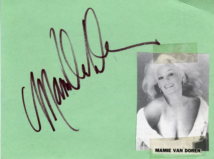 Mamie Van Doren autograph