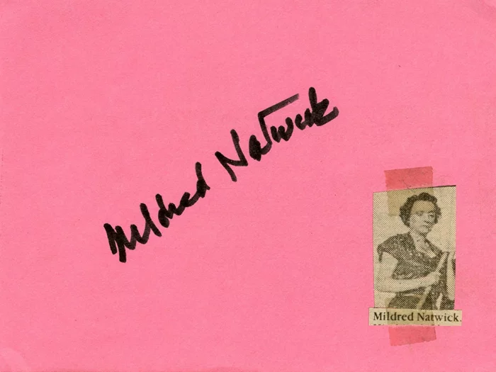 Mildred Natwick autograph