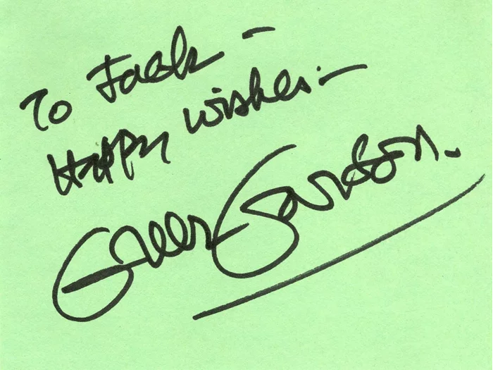 Greer Garson autograph
