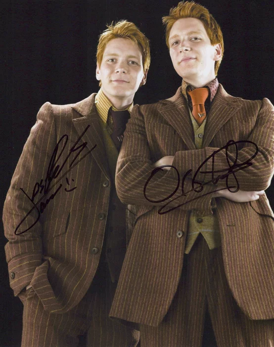 James & Oliver Phelps autograph