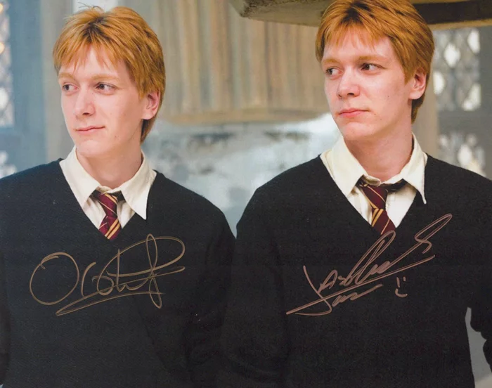 James & Oliver Phelps autograph