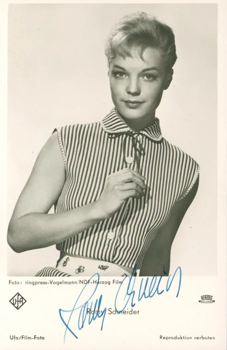Romy Schneider autograph