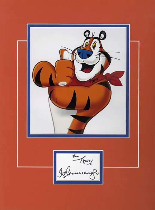 Thurl Ravenscroft autograph