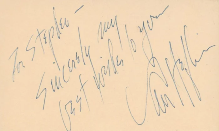 Van Heflin autograph