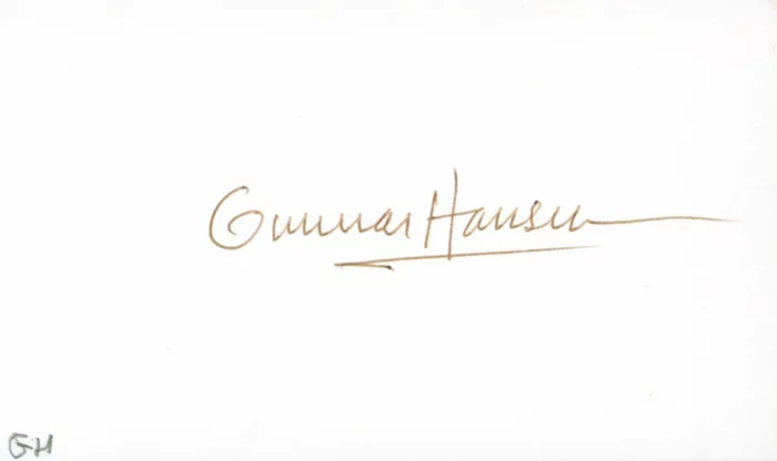 Gunnar Hansen autograph