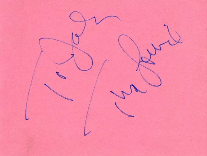 Tina Louise autograph