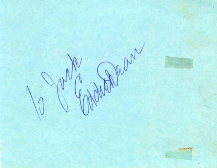 Eddie Dean autograph