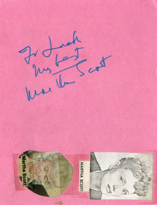 Martha Scott autograph