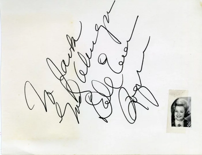 Dale Evans autograph