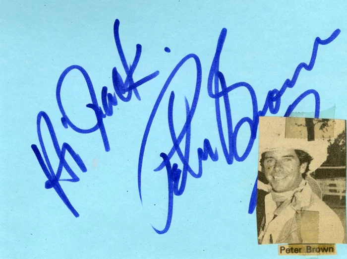 Peter Brown autograph