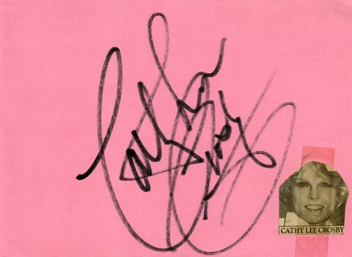 Cathy Lee Crosby autograph