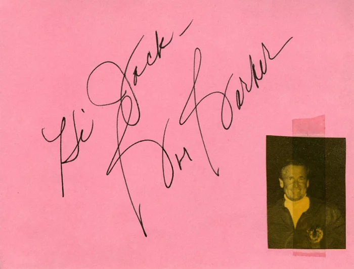 Bob Barker autograph