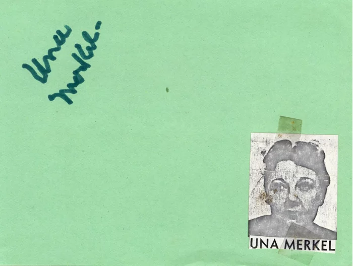 Una Merkel autograph