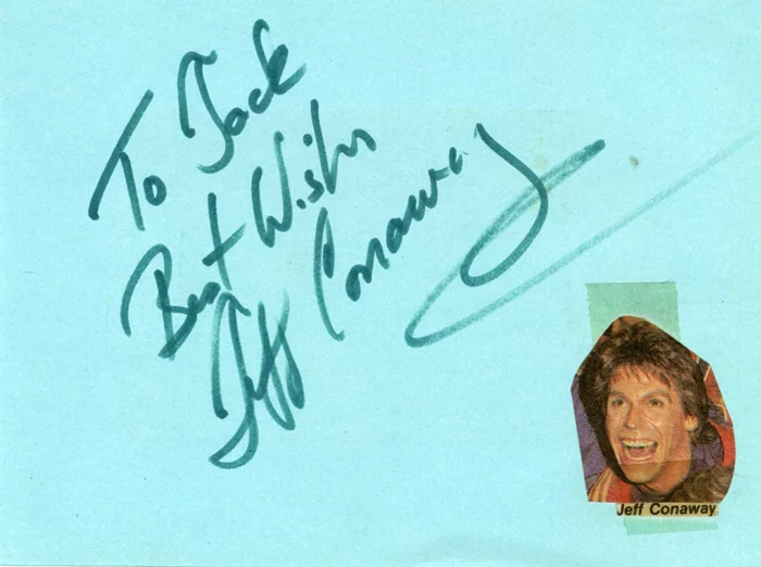 Jeff Conaway autograph