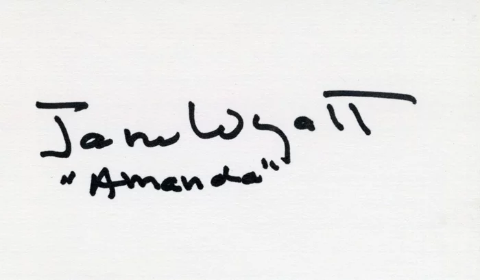 Jane Wyatt autograph