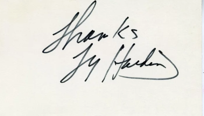 Ty Hardin autograph