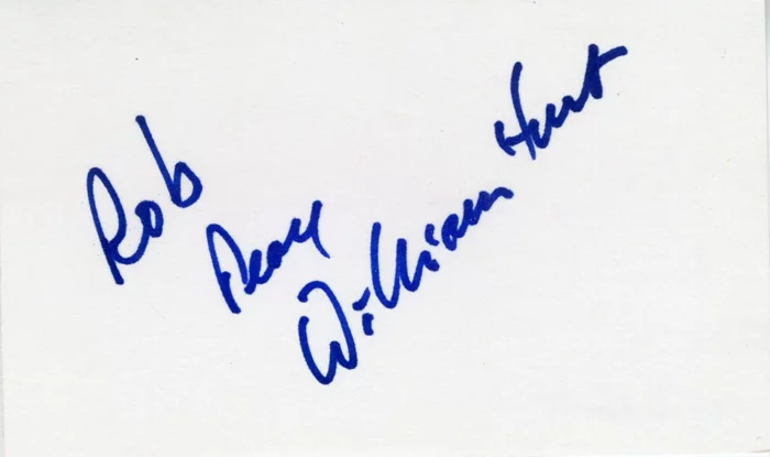 William Hurt autograph