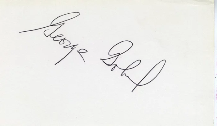 George Gobel autograph