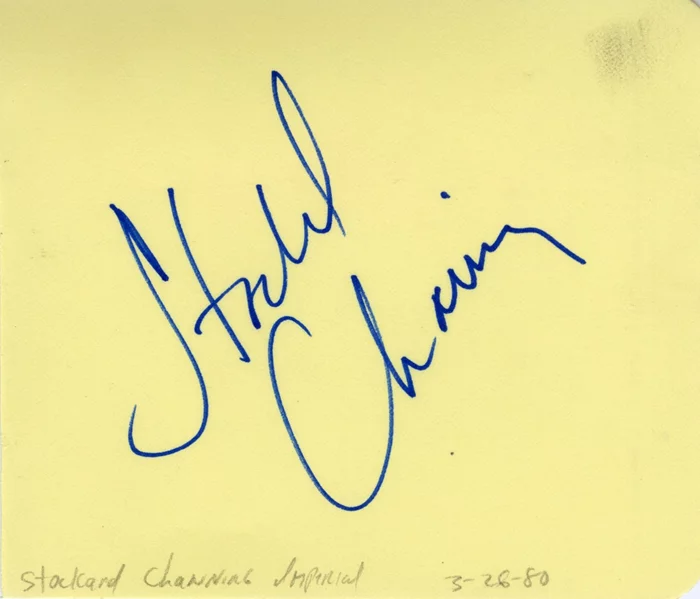 Stockard Channing autograph