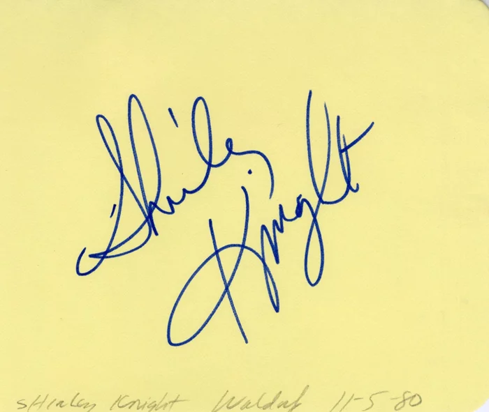 Shirley Knight autograph
