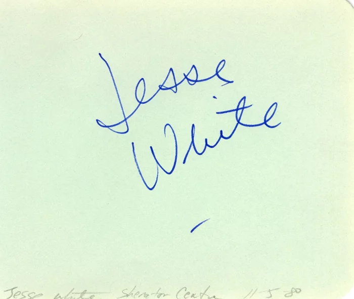Jesse White autograph